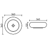 Раковина накладная Ceramica Nova Element CN6050MB черный