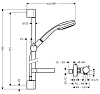 Душевая система Hansgrohe Croma 100 27033000 хром