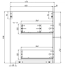 Тумба под раковину Art&Max Platino AM-Platino-580-2C-SO-BL белый