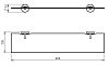 Полка Novaservis Novatorre 11 0140.0 хром