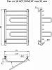 Полотенцесушитель электрический Тругор Пэк сп 18 80*50 NEXT лев 32 мм