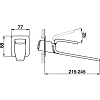 Смеситель для раковины Cisal Kawa KA00551041 белый