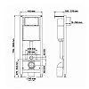 Инсталляция Berges Atom Line 043346, с унитазом Floe S Rimless, сиденье дюропласт с микролифтом быстросъёмное Floe S Slim SO, с клавишей, цвет белый