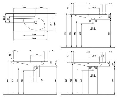 Раковина Bocchi Taormina Arch 1020-001-0126 белый