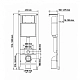 Инсталляция Berges Atom Line 043346, с унитазом Floe S Rimless, сиденье дюропласт с микролифтом быстросъёмное Floe S Slim SO, с клавишей, цвет белый