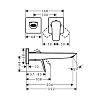 Смеситель для раковины Hansgrohe Logis Fine 71256670 черный