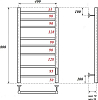 Полотенцесушитель электрический Point Аврора PN10848W П8 400x800, белый