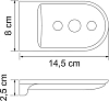 Мыльница решётка WasserKRAFT Kammel K-8369, хром