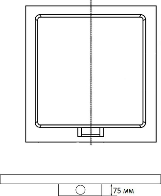 Поддон для душа RGW STA-01B 90x90 16330199-04, черный