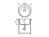 Кухонная мойка Polygran F-08 F-08 №14 (Серый) голубой