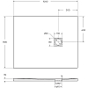 Душевой поддон из искусственного камня BelBagno TRAY-MR-UNO-AH-100/80-35-W-CR 100x80, белый