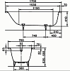 Стальная ванна Kaldewei Advantage 170x70 mod. 363-1 111830003001