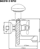Смеситель для ванны BA5318-2-B702, хром