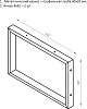 Мебель для ванной DIWO Элиста 100 белый мрамор, с раковиной Moduo 50 Square