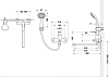 Смеситель для ванны с душем Bravat Fit F6135188BM-LB-RUS, черный