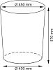 Корзина для белья WasserKRAFT Еlbe WB-740-L, тёмно-коричневая