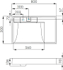 Раковина Aquaton Рейн 80 1A72113KRW010