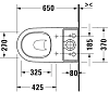 Унитаз напольный Duravit D-Neo, белый, 2002090000