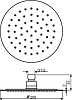 Верхний душ Excellent SLIM 20x20см AREX.3020CR