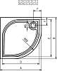 Панель для душевого поддона Riho Kolping 80x80 209292