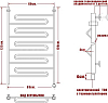 Полотенцесушитель электрический Ника Curve ЛZ 120/60-5