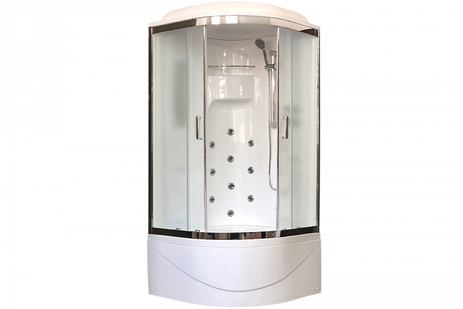 Душевая кабина 90х90 см Royal Bath NRW RB90NRW-C-CH стекло матовое с гидромассажем