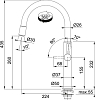 Смеситель для кухонной мойки Franke Pescara Up&Down 115.0523.286, хром