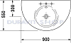 Раковина 90x55 Duravit Starck-1 0405900000