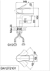 Смеситель для раковины D&K Rhein.Reisling DA1272101 хром
