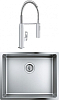 Комплект Кухонная мойка Grohe K700U 31574SD0 + Смеситель Grohe Eurocube 31395000 для кухонной мойки