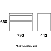 Тумба под раковину Edelform Constante 1-665-14-PR80 белый, черный