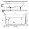 Чугунная ванна Delice Parallel DLR220502-AS белый