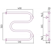 Полотенцесушитель водяной Сунержа М-образный 020-4007-5050 золото