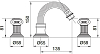 Смеситель для биде Cezares OLIMP-BBS2-01-M, хром