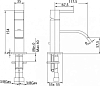 Смеситель Bandini Ice Cube 2 750.120/05 Cr для раковины