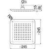 Душ верхний Nobili AD139/122BM черный