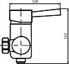 Смеситель Dorff Logic D3020000 для душа