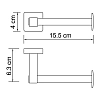 Держатель туалетной бумаги WasserKRAFT Lippe К-6500 K-6596 хром