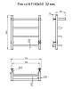 Полотенцесушитель электрический Тругор Пэк Пэксп6П60х5032 хром