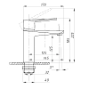 Смеситель для раковины ПСМ-Профсан Steel PSM-303-5 золото