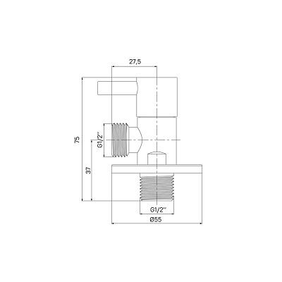 Кран подключения Iddis Optima Home 910B0Z4C2CZ хром