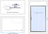 Душевая дверь в нишу STWORKI Стокгольм 160 см профиль черный матовый