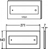 Кнопка смыва Viega Visign for Style 12 597276 хром матовый