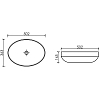 Раковина накладная Ceramica Nova Element CN6056 белый