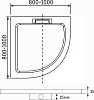 Душевой поддон RGW GWS-31 03150400-01 100x100 см, белый