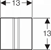 Кнопка смыва Geberit Sigma 50 116.036.QF.1 латунь