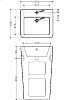 Раковина 52 см Jaquar Kubix-F KUS-WHT-35401