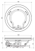 Акриловая ванна Jacuzzi Nova 9H43-543A белый