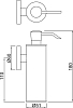 Дозатор для жидкого мыла Jaquar Continental ACN-CHR-1137N, хром