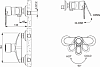 Смеситель Bravat Loop F9124182CP-01-RUS для душа